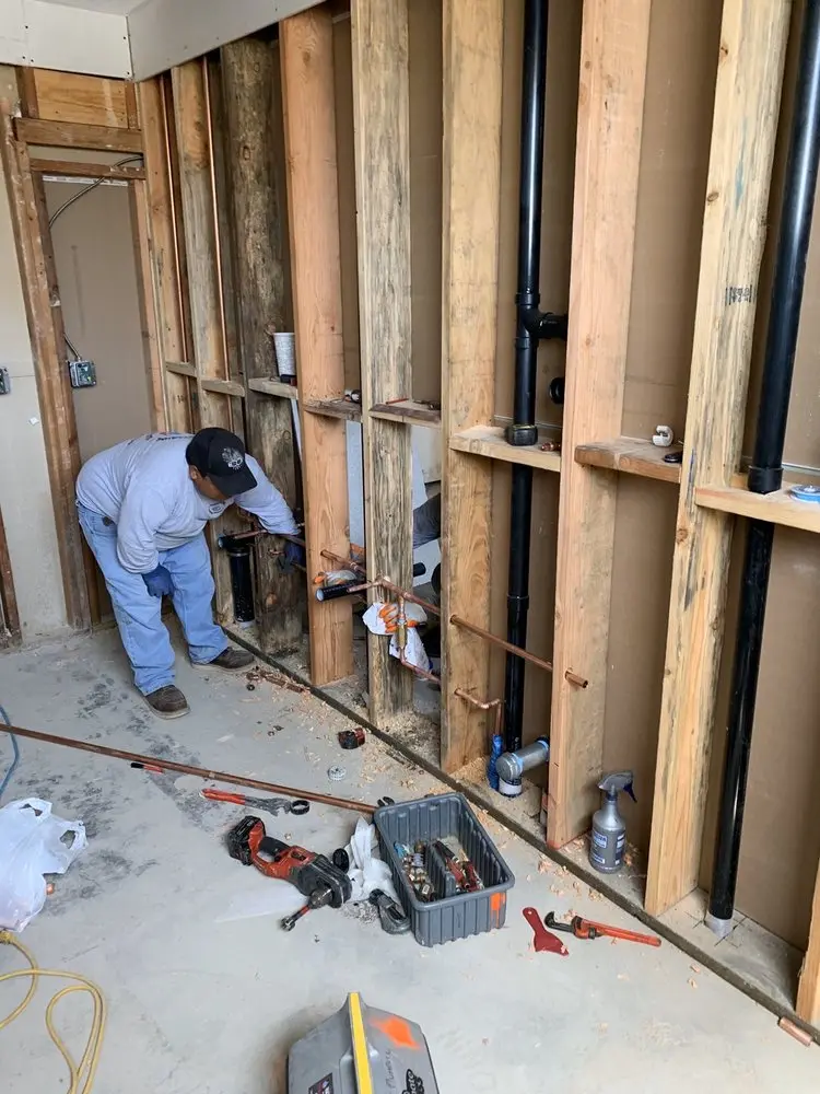 Commercial rough-in plumbing for Gas Line Repair in North Lexington